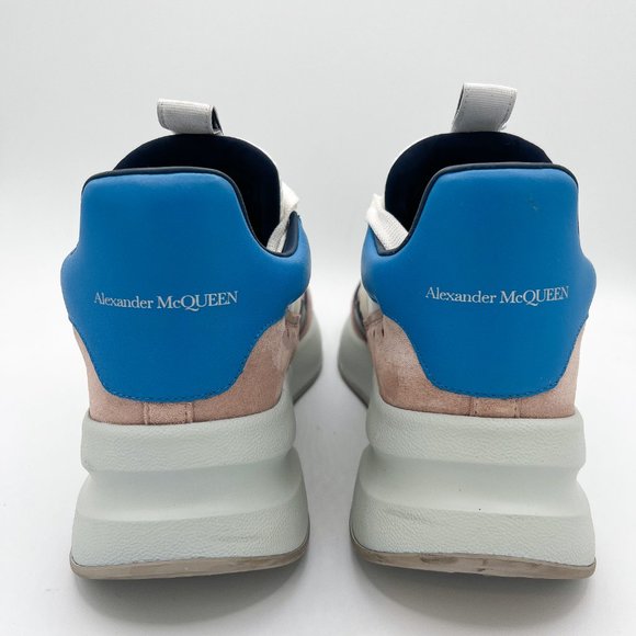 Alexander McQueen Mixed-Media Hightop Runner Sneakers - Picture 8 of 10